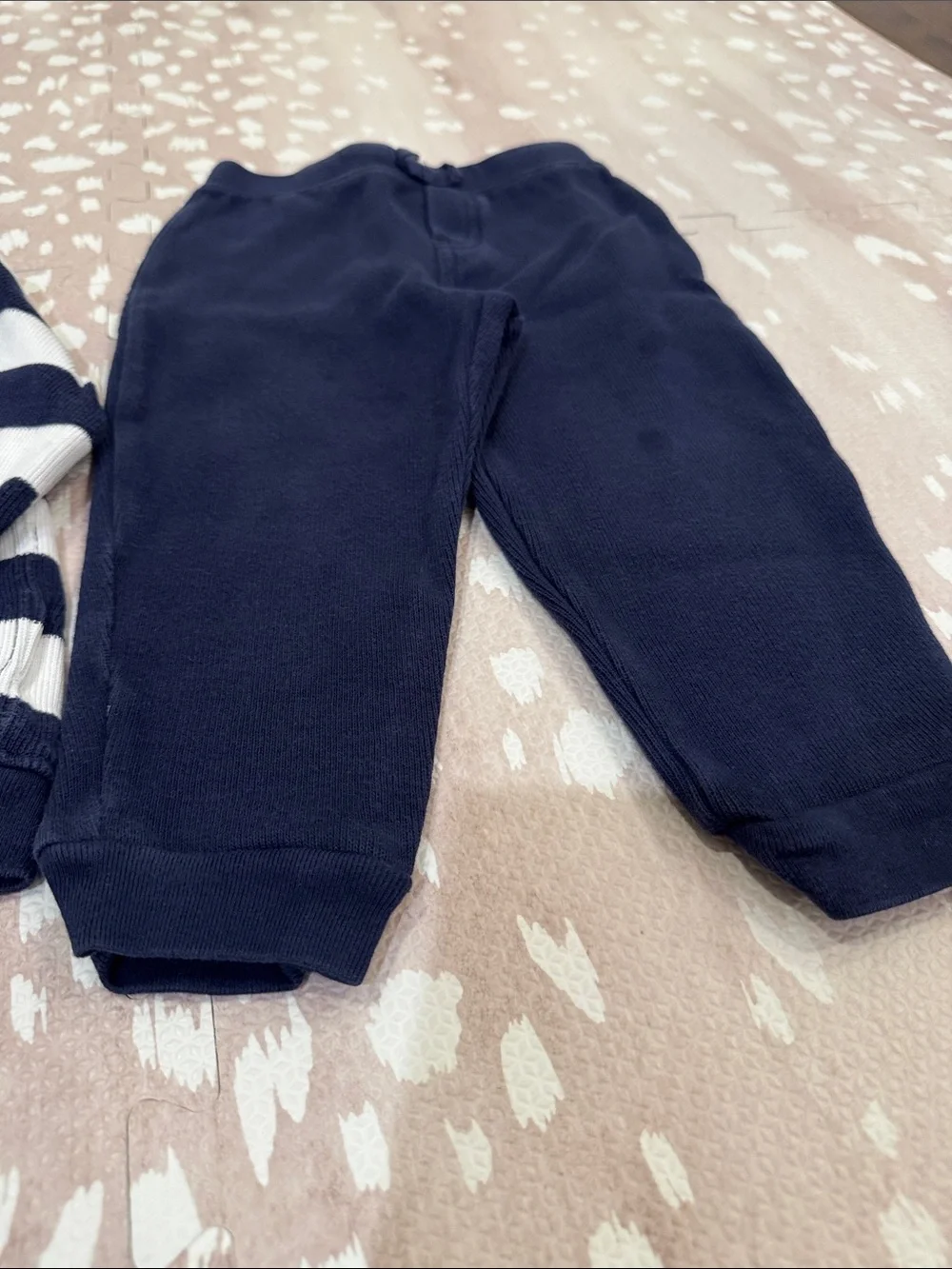 Ralph Lauren Boys 24M Striped Shawl Collar Sweater & Pants Set
